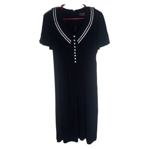 Vintage Lisa 11 sailor dark Navy colored maxi dress size large